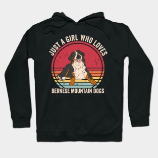 Just A Girl Who Loves Bernese Mountain Dog Hoodie